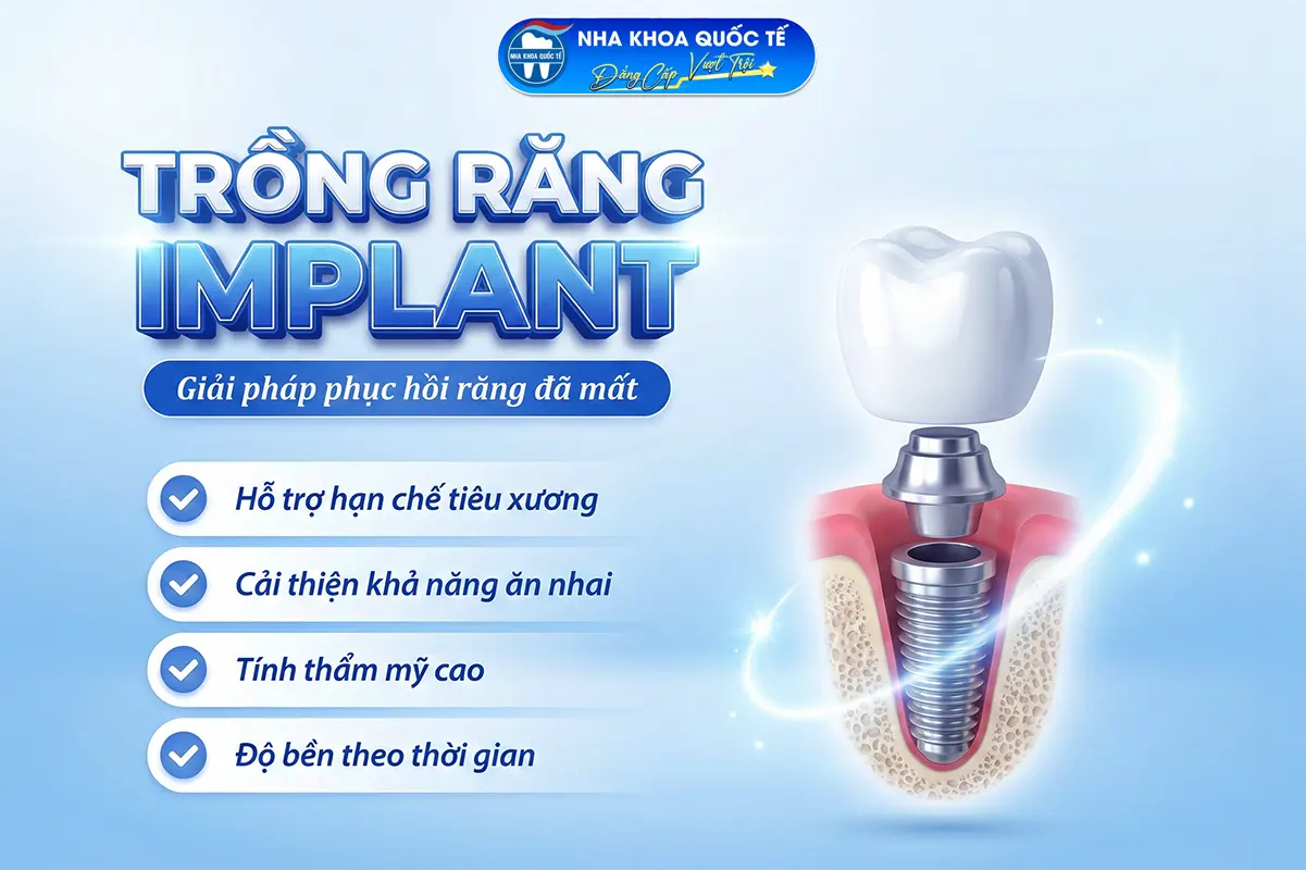 trồng implant tác dụng gì