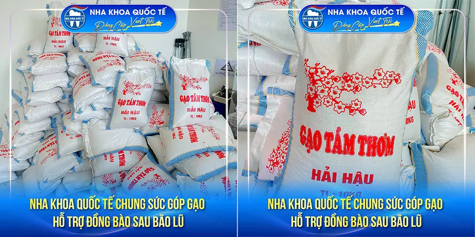 Gạo từ thiện tại nha khoa