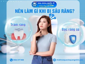sâu răng nên bọc răng sứ
