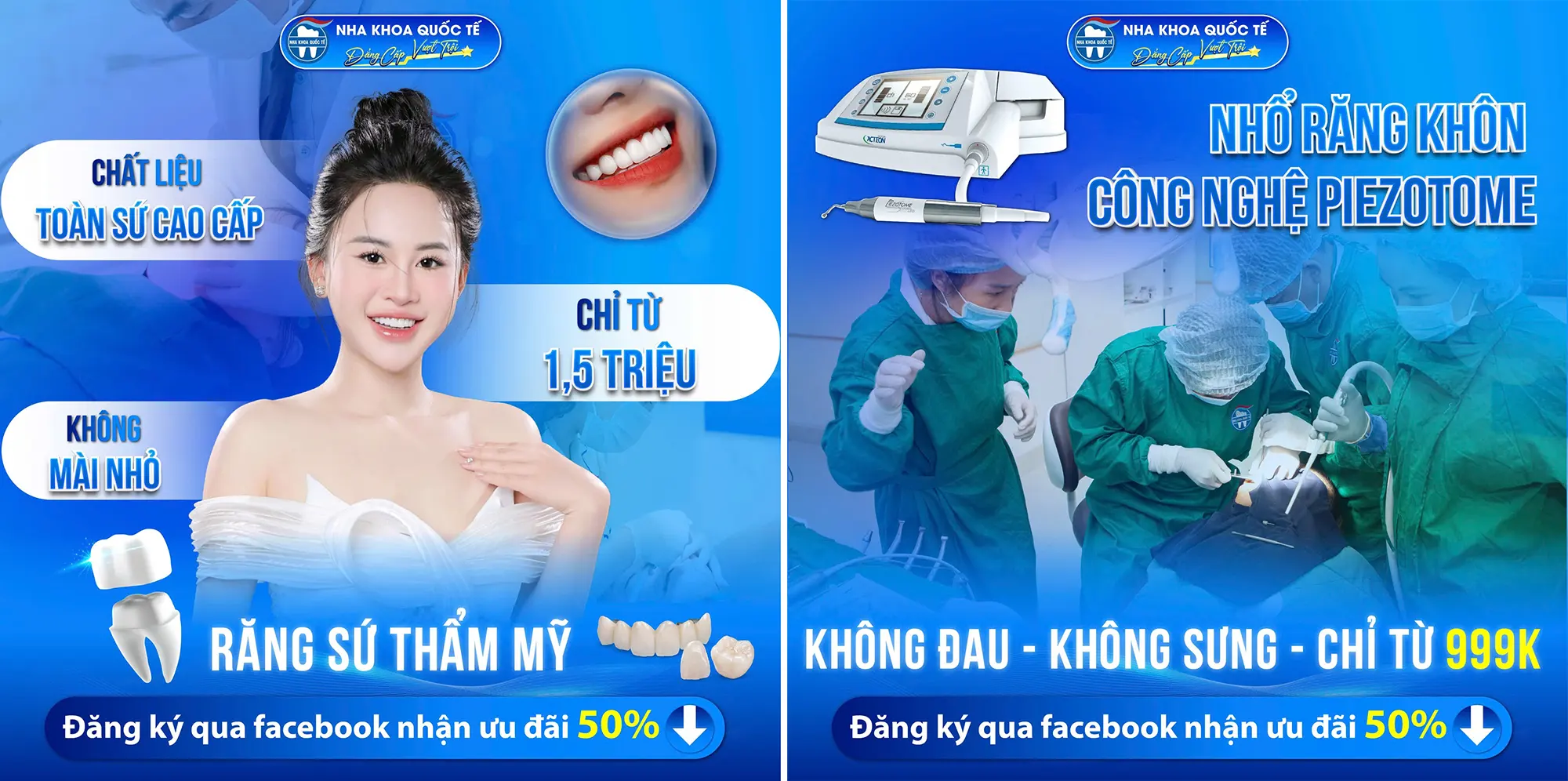 Khuyến mãi răng sứ và nhổ răng