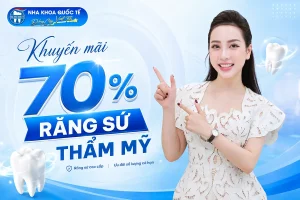 khuyến mãi răng sứ 70