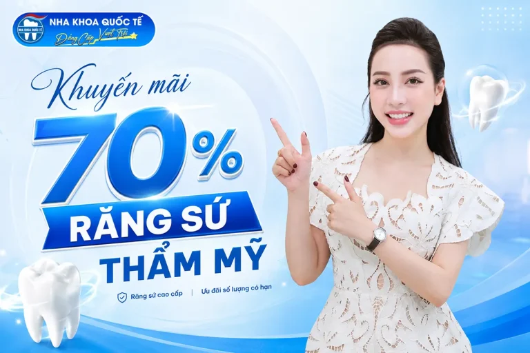 khuyến mãi răng sứ 70