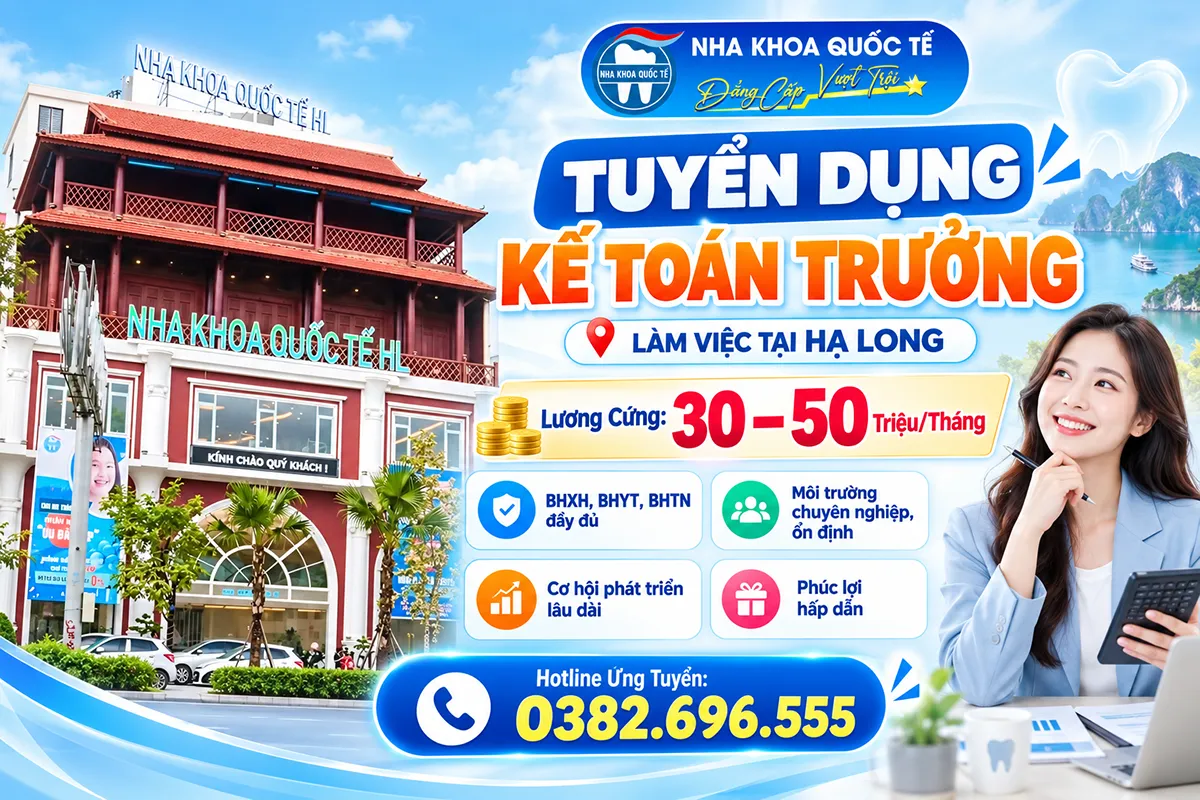 tuyển kế toán trưởng tại hạ long